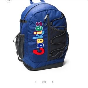 COOKIES Blue Backpack with Colorful Logo NWT